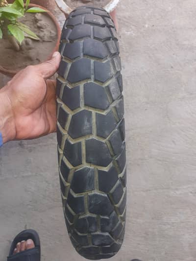 two type tyres 100 90 17 Timmons  and other is 3 00 17 both r  good