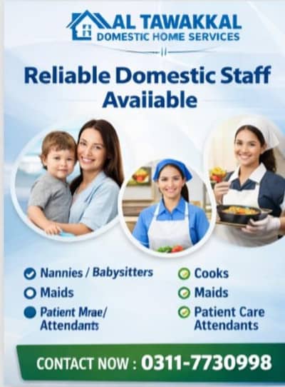 House Maids/ Babysitter/ Patient attendant/ Drivers/ Cooks