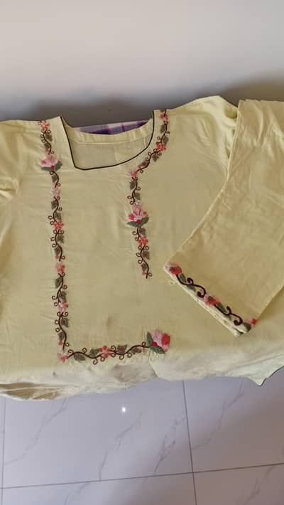 Elegant Embroidered & Stitched Formal Dress