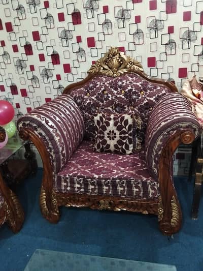 luxury wood sofa set