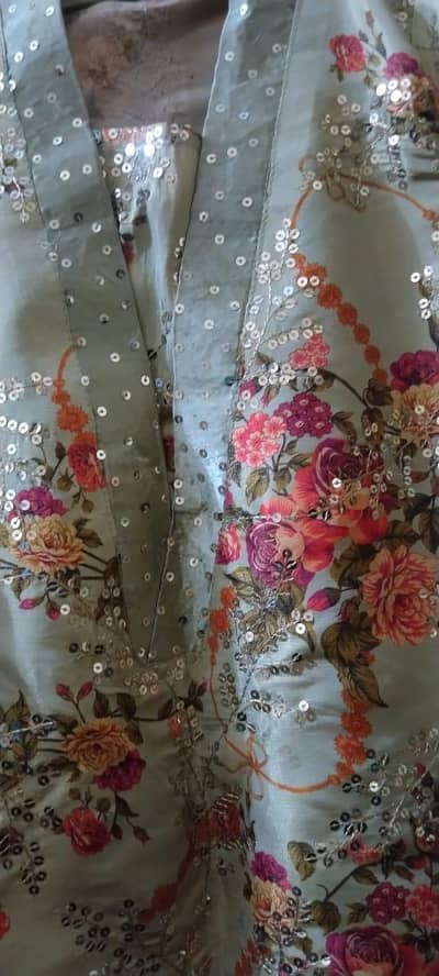 heavy sitara work shalwar kameez with dupatta