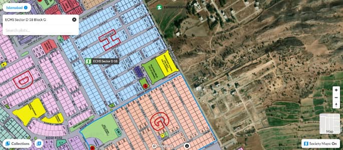 1 Kanal (50x90) Plot For Sale D-18, Block-G ECHS