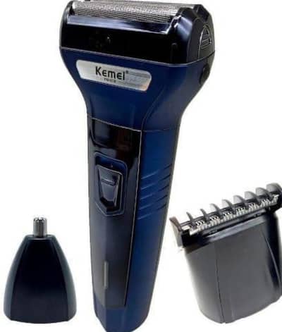 3in1 electric shaver for men with 4 attachments