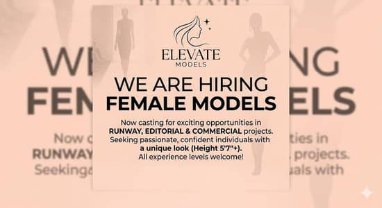 We Are Hiring female M-O-D-E-L-S