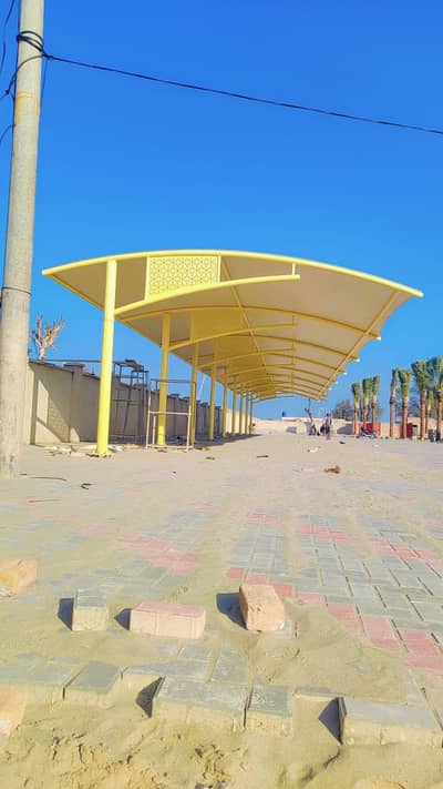 Parking shade for cars / Heat & waterproof shade / Pvc car porch shade