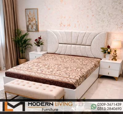 King Bed With 2 Storage Side Tables Best Quality