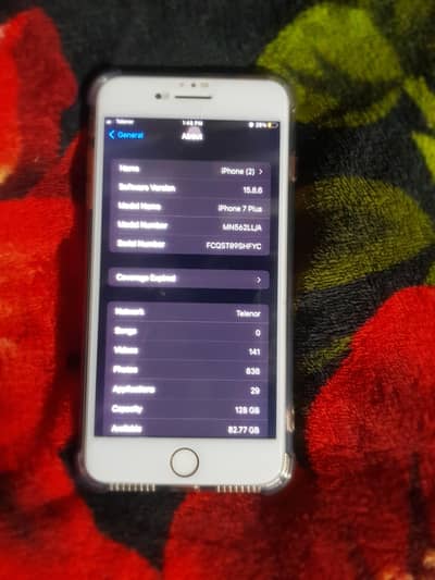iPhone 7plus official pta approved 128 original