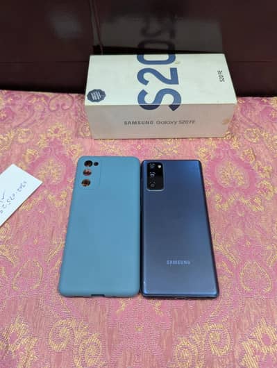 Samsung s20fe 8 128 wit box for sell no fault dule sim pta official