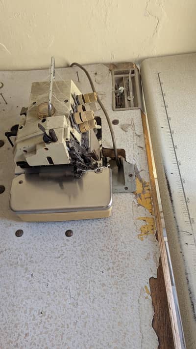 Over lock machine used . All working on my shop.