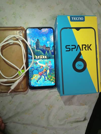 Tecno spark 6 go with box
