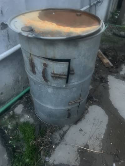 Outdoor Oven made of barrel