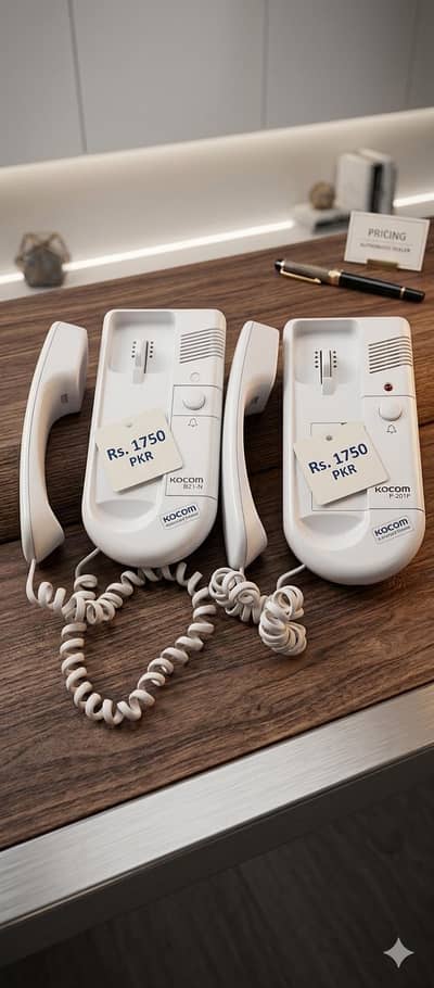Original KOCOM Intercom Handsets (Model DP-201P) – Pair