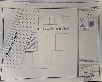 Ambassador' Corner Plot, Extra Land/Parking, G-13/4. One Day Transfer.