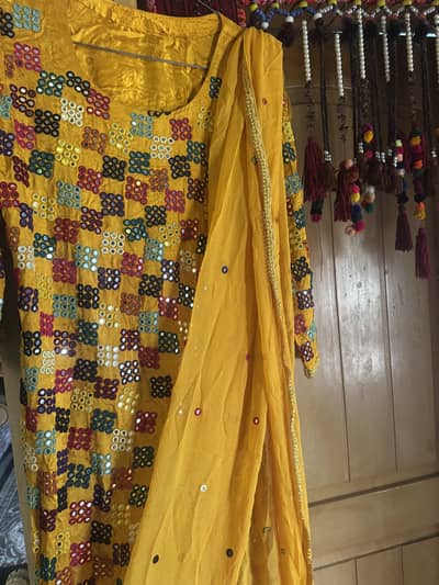 Mirror Magic Traditional Sheesha Handwork Dress”