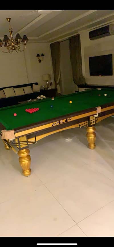 Large size Golden snooker table
