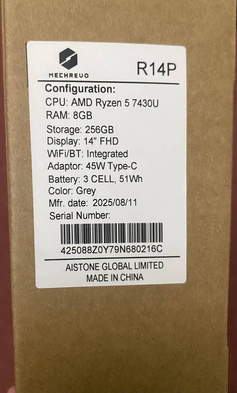 Mechrevo R14P : AMD Ryzen 5 7430U :13th Gen || Pm Scheme Laptop ...
