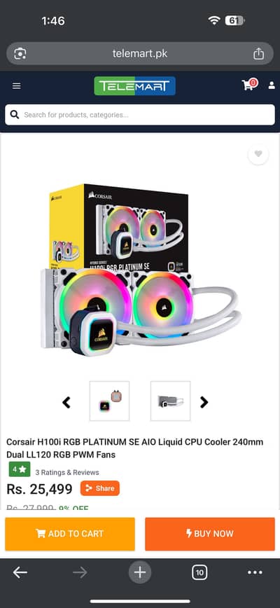 CORSAIR H100i FOR SALE