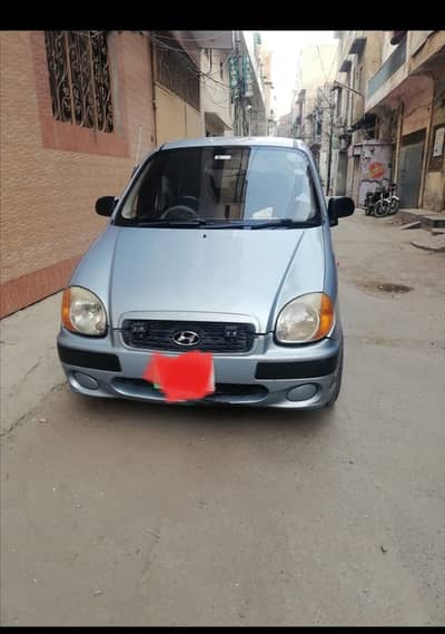 santro culb 2005 model sky blue color second owner