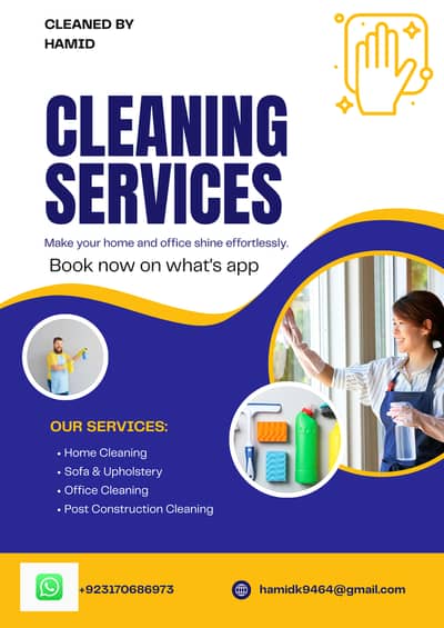 Cleaning services on one click