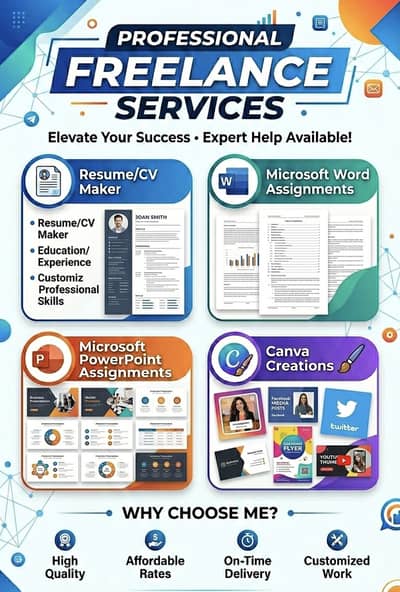 Assignment Work / Resume CV maker
