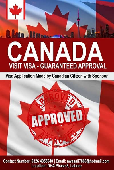 Visit visa , guaranteed approval with sponsor
