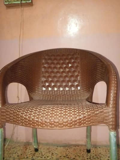 plastic and steel chairs