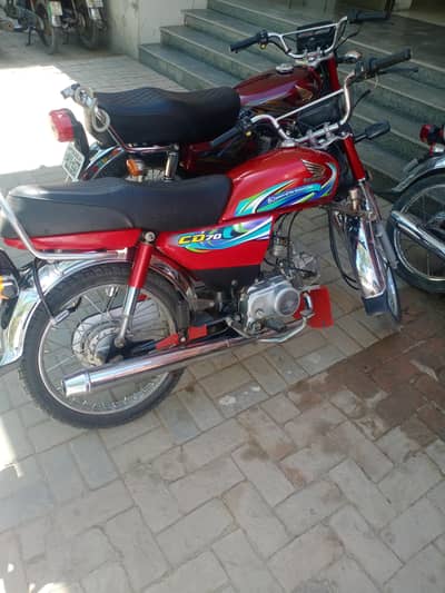Honda CD 70 Red Color Original 24 Modal