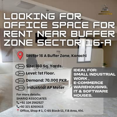 Prime Commercial Space Available in Buffer Zone