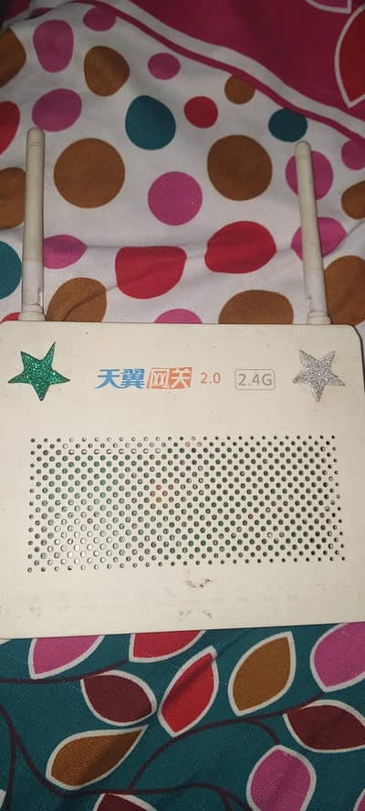 Two antenna, Huawei Gpon device used but work properly