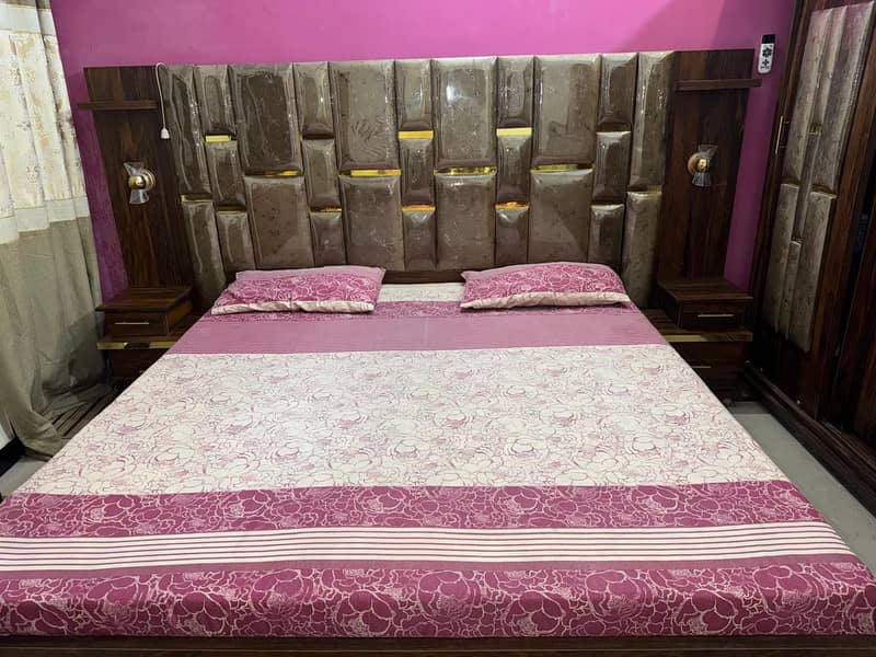 Bed ,wardrobe ,dressing 1