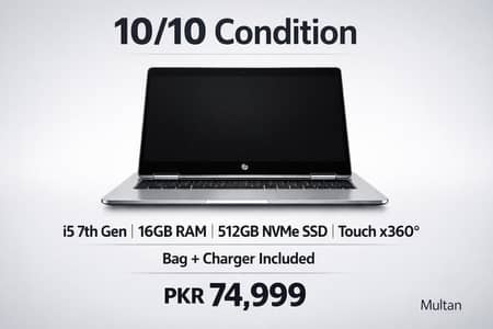 HP EliteBook x360 G2 i5 16GB 512GB Touch Multan
