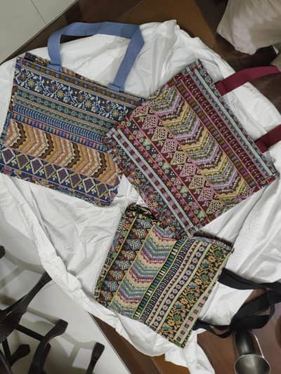 Desi floral design handbag totebag