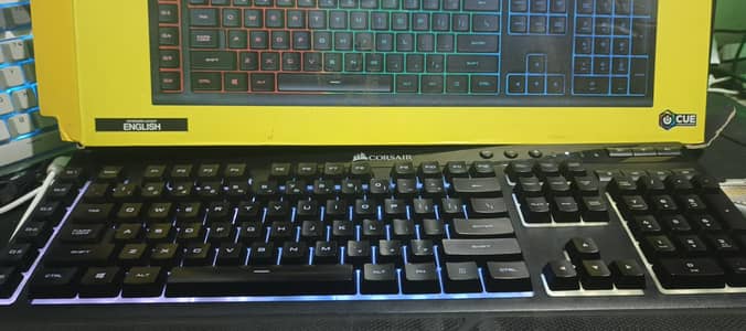 Corsair k55 Gamung keyboard - Backlit, Quiet keys, Excellent condition