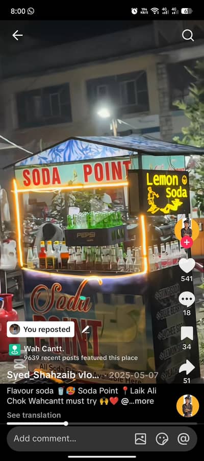 Lemon soda counter  available for sale