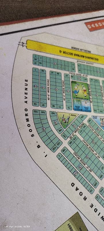 This Property Direct From Owner.   471 Yards Open Plot Main IB Somroo Road 150 Feet Road Available For Sale in Block B   Garden City Karachi.