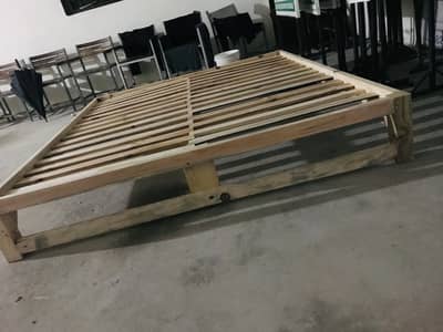 Wooden bed