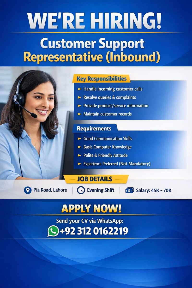 Customer Support Representative (Inbound) 0