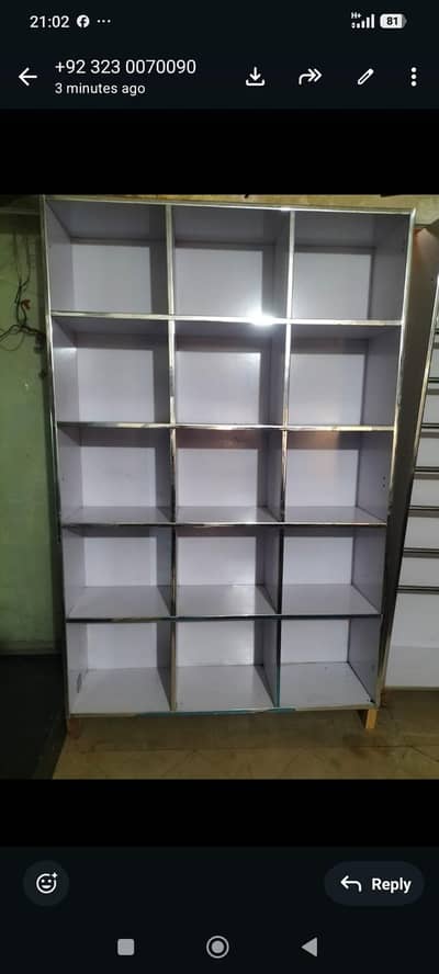5 cupboards and a display rack for sale