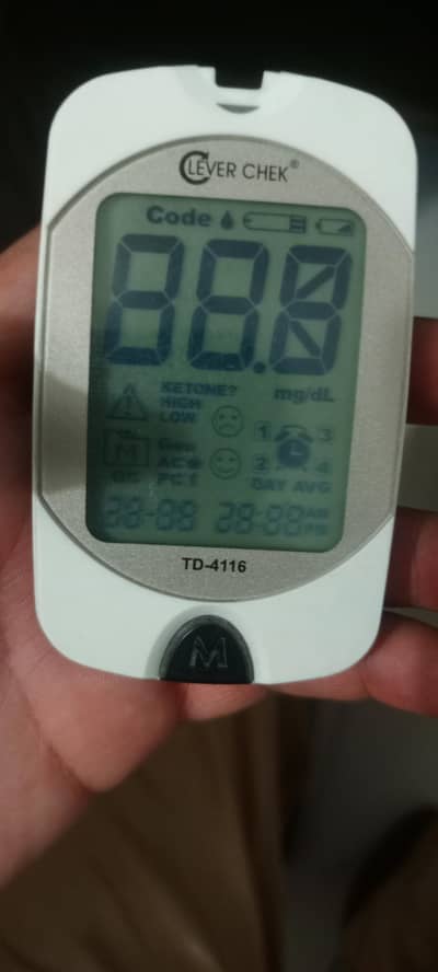 Clever Chek TD-4116 Glucometer Complete Kit (With Pen & Lancets)