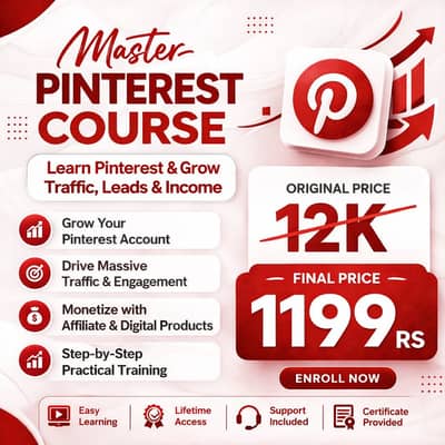 Pinterest Course – Earn Online (Beginner to Advance)”