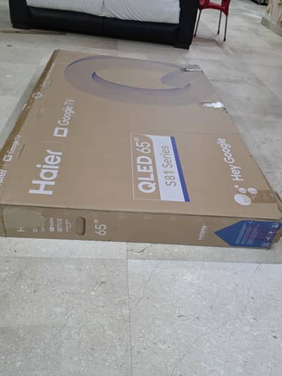 4 months used 65 inch broken screen 4k smart