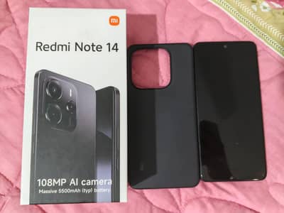 Redmi Note 14 (128GB) – Midnight Black | Like New