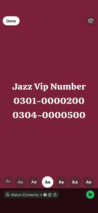 Vip Jazz Golden Number
