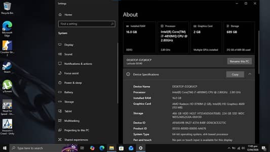 Dell Latitude E6540 | i7 Quad-Core | 16GB RAM | 135W Charger