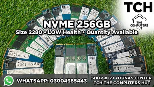 nvme 128gb 256gb 512gb and 1tb