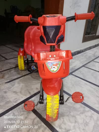 Kids Tricycle Double Seat Children's 3-Wheel