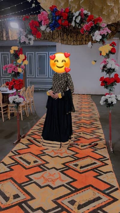 Stunning Dark Green Sharara Suit with Cancan & Heavy Embroidery