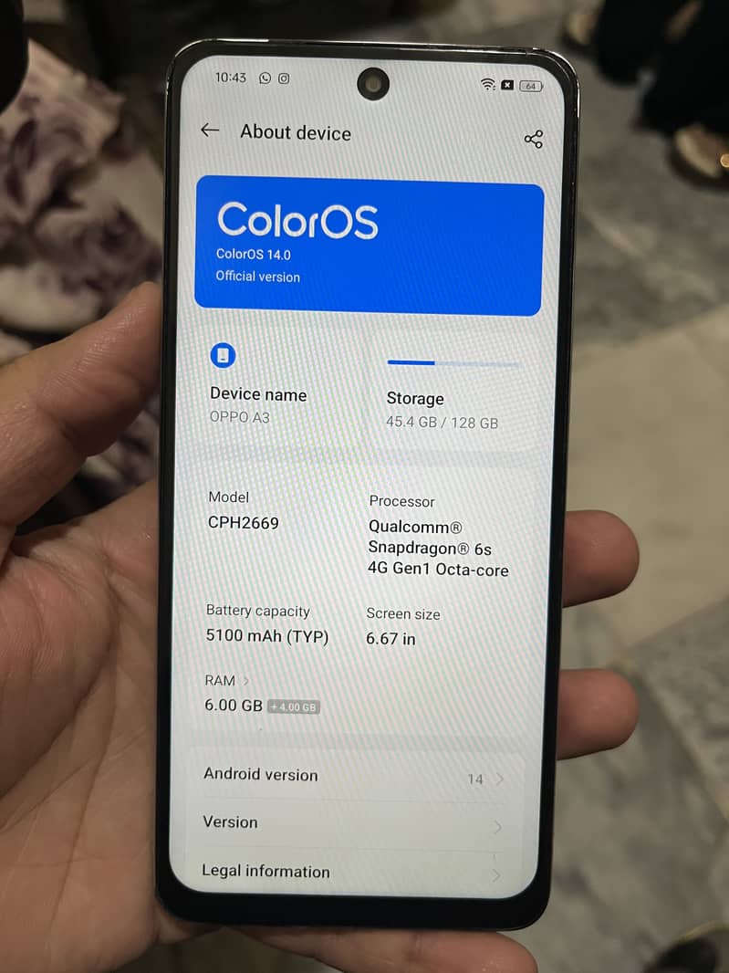 Oppo A3 0