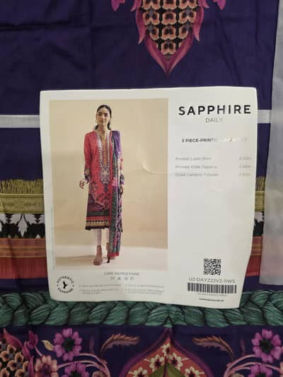 Sapphire  ( three piece printed Lawn ) Dress