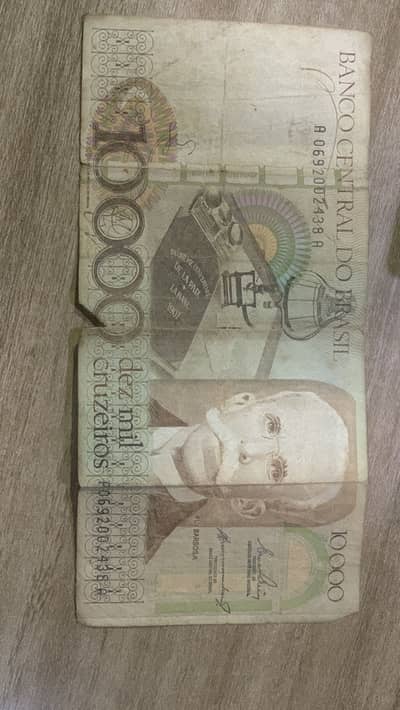 Old Brazilian 1000 Cruzeiros